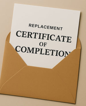 Certificate of Completion Replacement